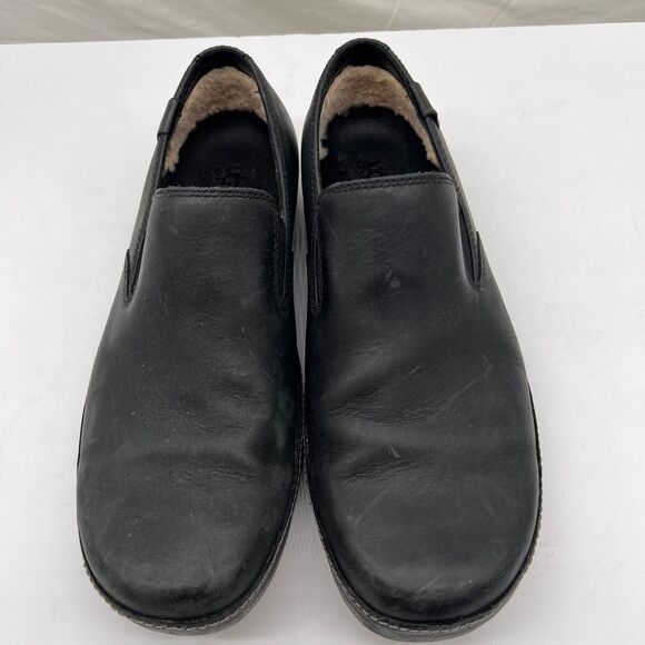 UGG Men\'s Leather Slip On Casual Loafers Shoes Black Size 10 main image 13